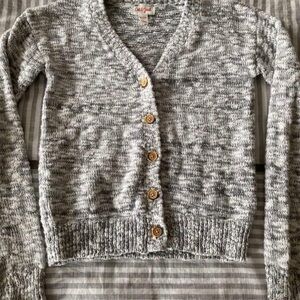 Cat & Jack Girls Gray Cardigan 7/8
